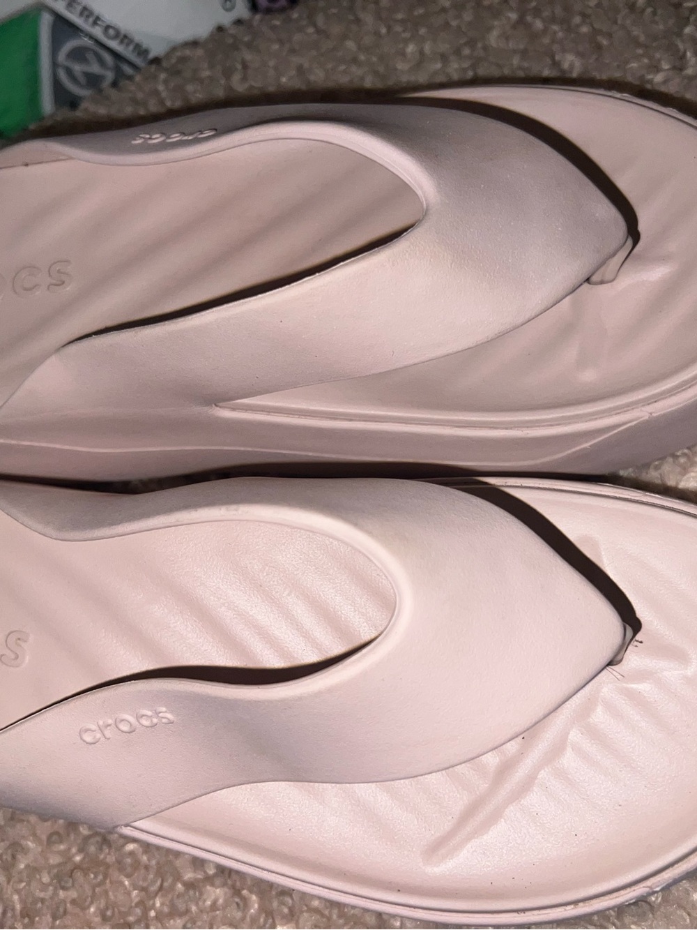 CROCS Women's Platform Flip Sandal - Light Pink